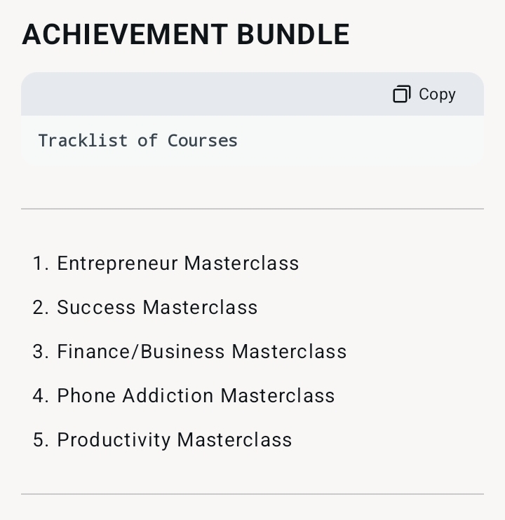 ACHIEVEMENT BUNDLE
