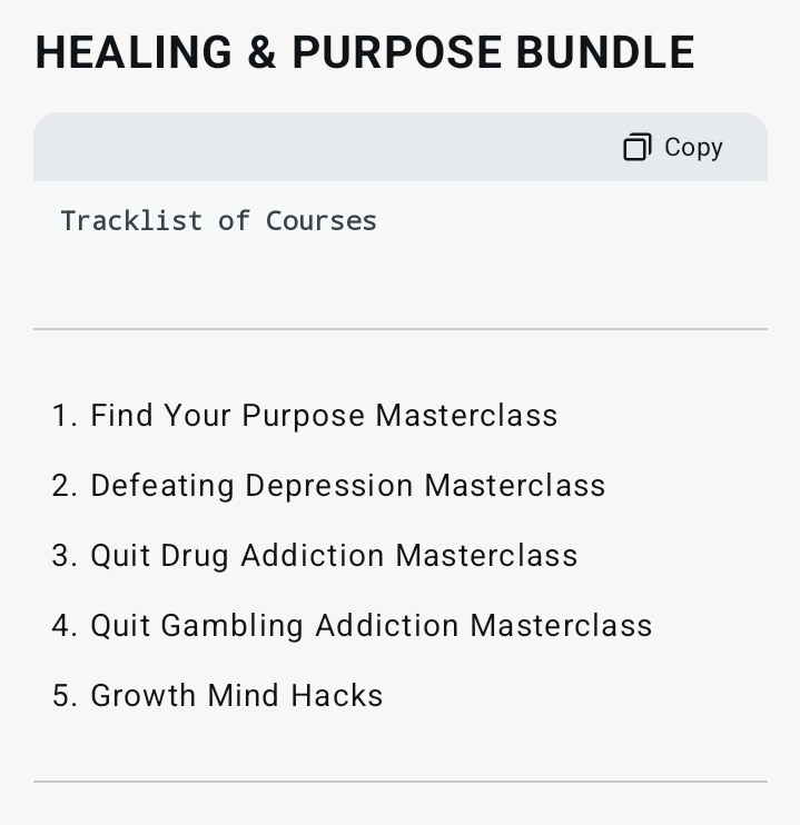 HEALING & PURPOSE BUNDLE