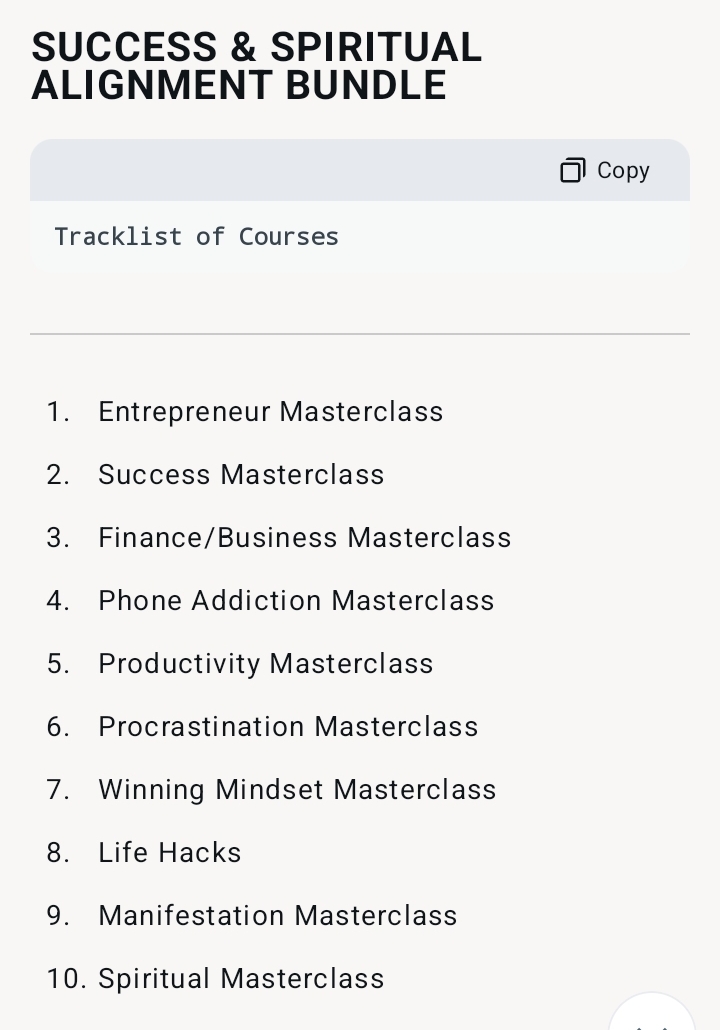 SUCCESS & SPIRITUAL ALIGNMENT BUNDLE