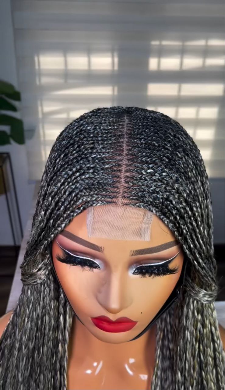 Wig Ana (Salt and pepper Braids)