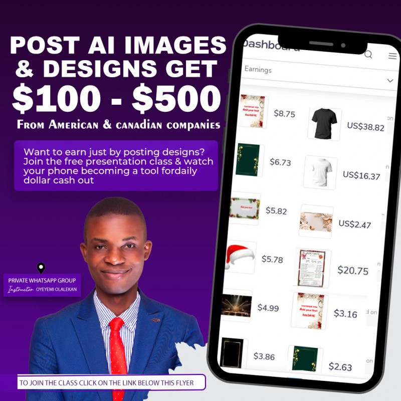 EASY DOLLAR MAKER: UPLOAD AI IMAGES & VIDEOS, EARN IN DOLLAR DAILY