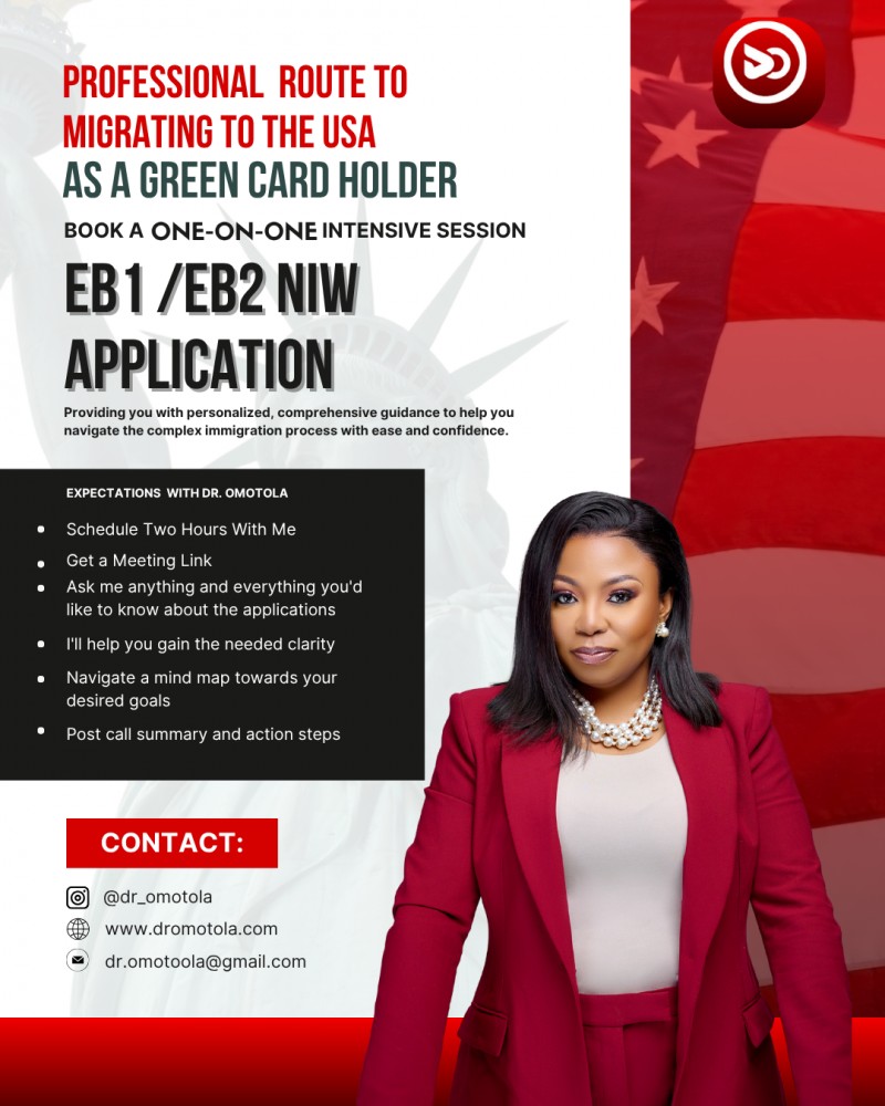 Intensive One on One Consultation: How to Migrate as a Green Card Holder to the USA.