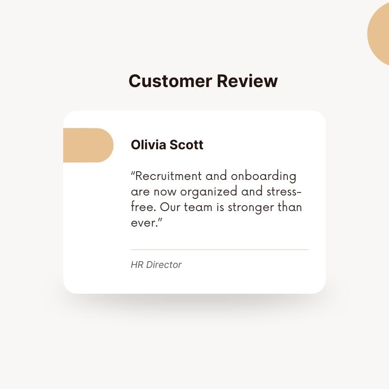 Customer review 1
