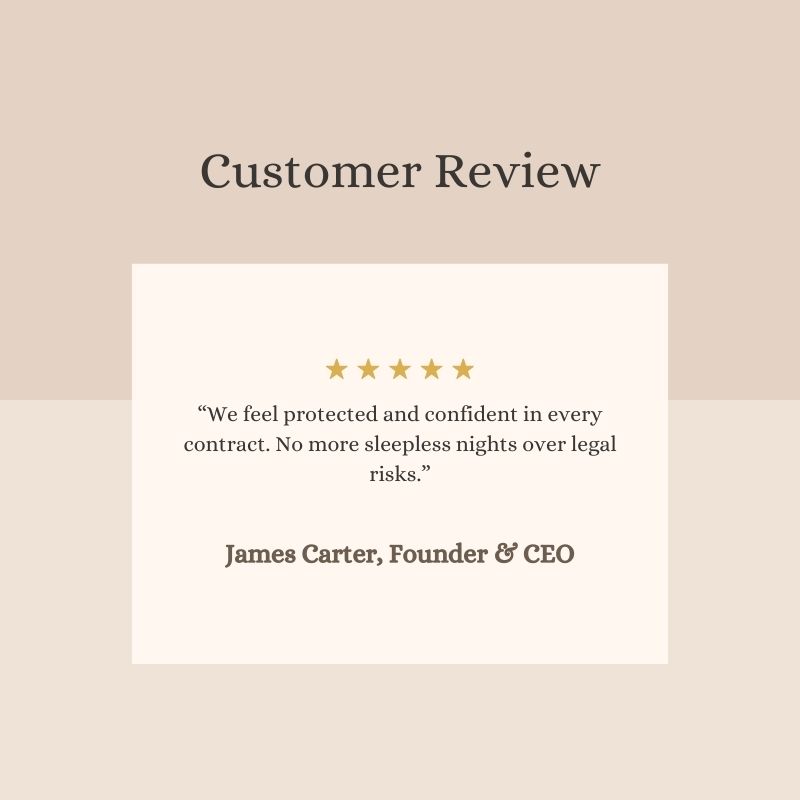Customer review 1