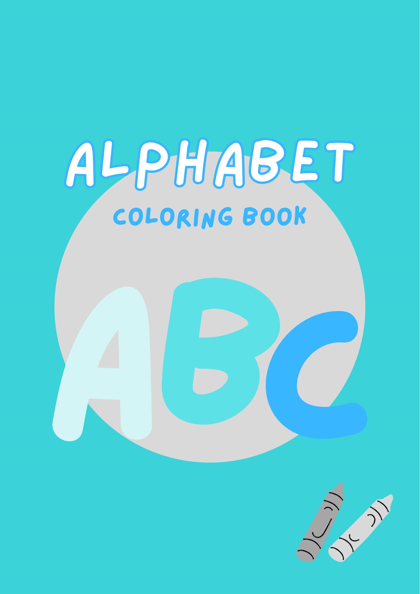 Alphabet coloring books