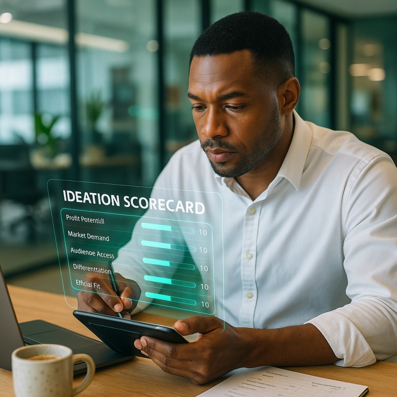 IDEATION SCORE CARD + 3-Day Clarity Challenge