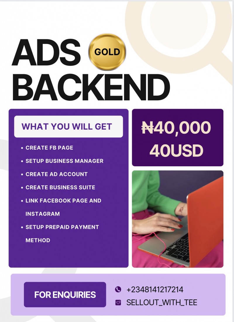 Ads Back End - Facebook Business Manager Setup