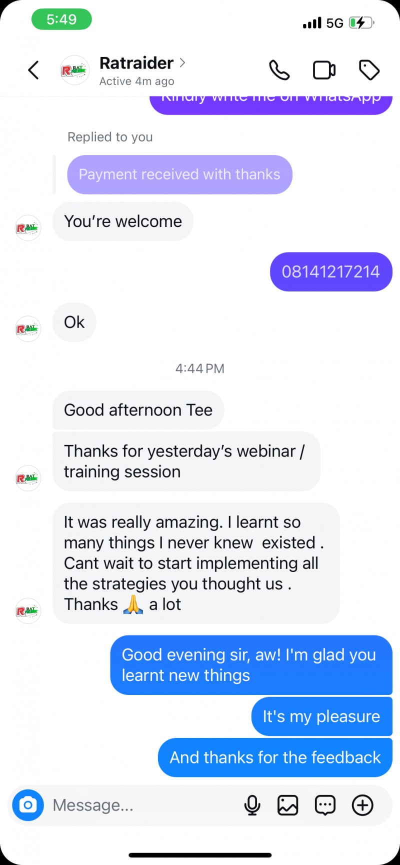 Customer review 20