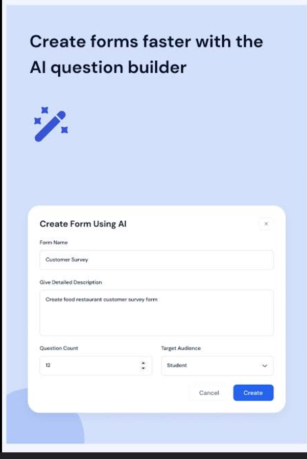HOW TO CREATE FORMS WITH AI