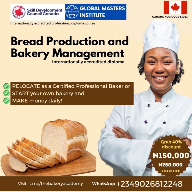 BREAD PRODUCTION AND BAKERY MANAGEMENT