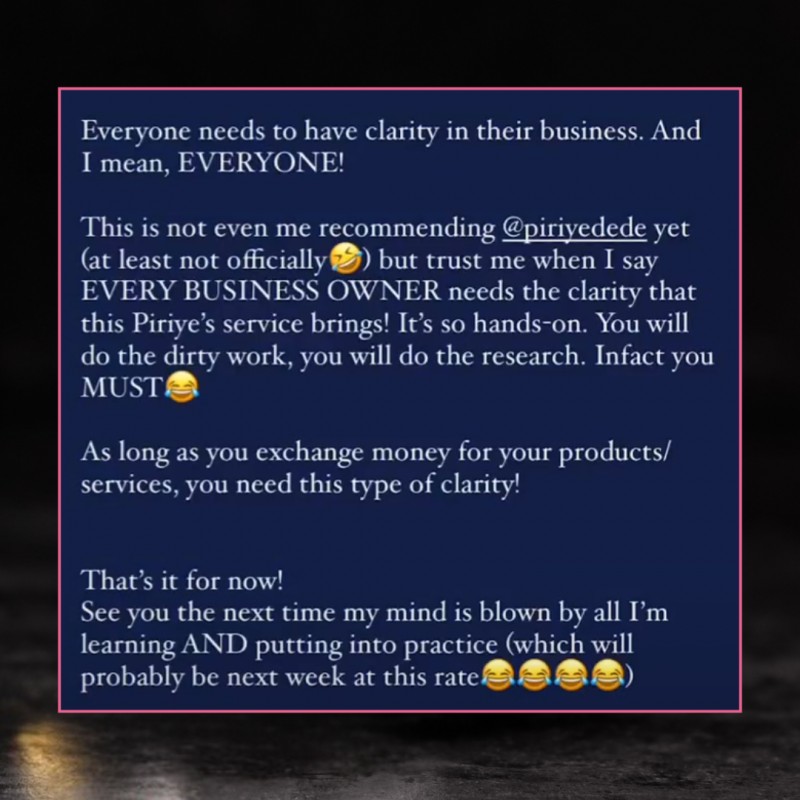 Customer review 1