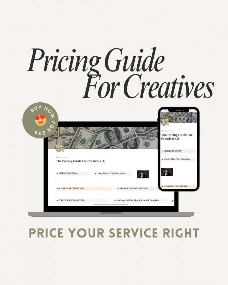 Pricing Guide For Creatives