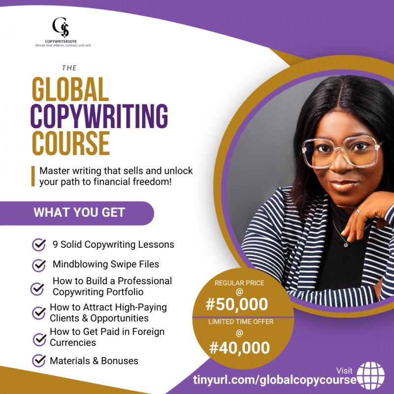 The Global Copywriting Course: Master writing that sells and unlock your path to financial freedom!