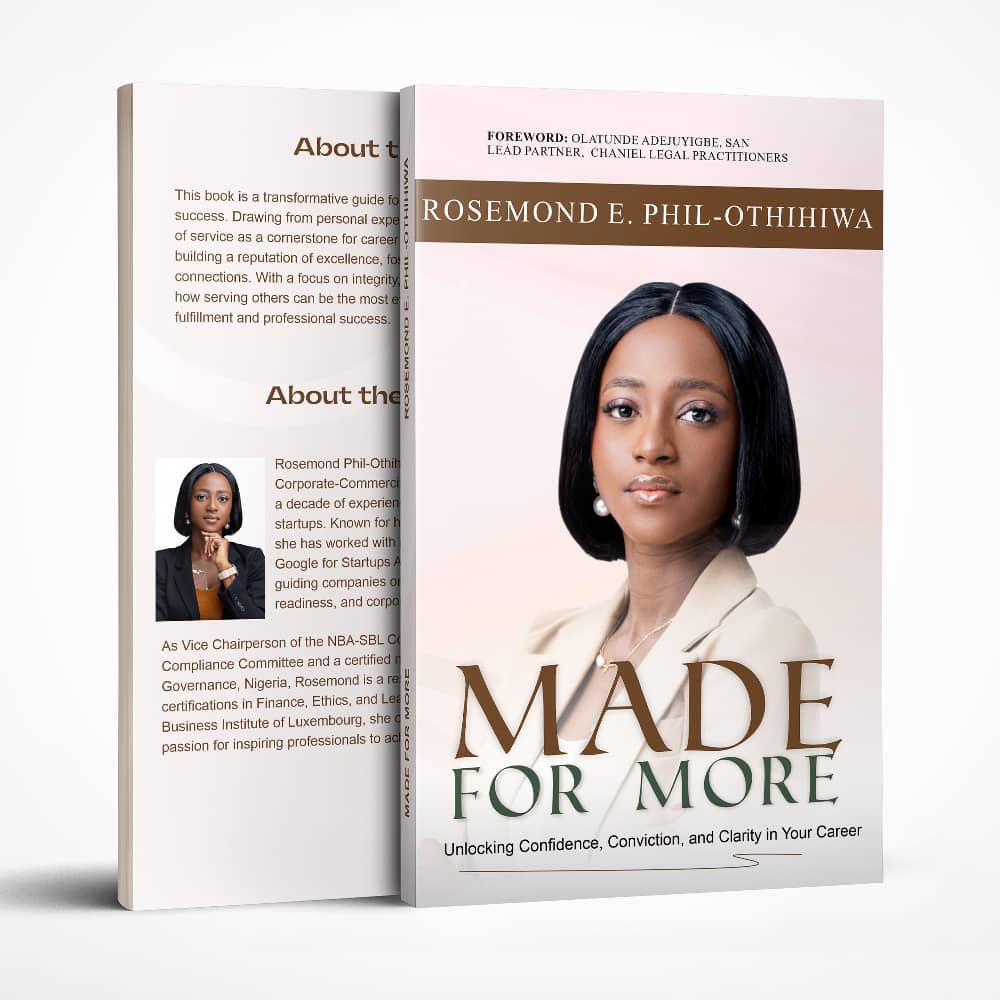 Made for More; Unlocking Conviction, Confidence and Clarity in your Career (Lagos-only Delivery included)