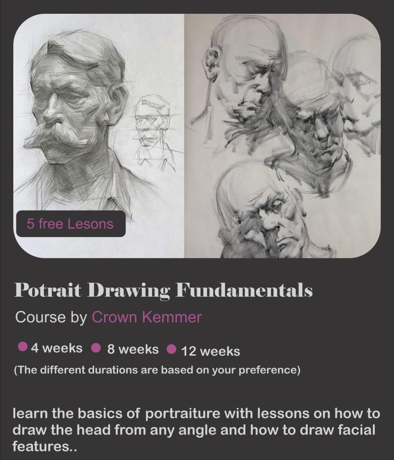 12 weeks Portrait Drawing Fundamentals
