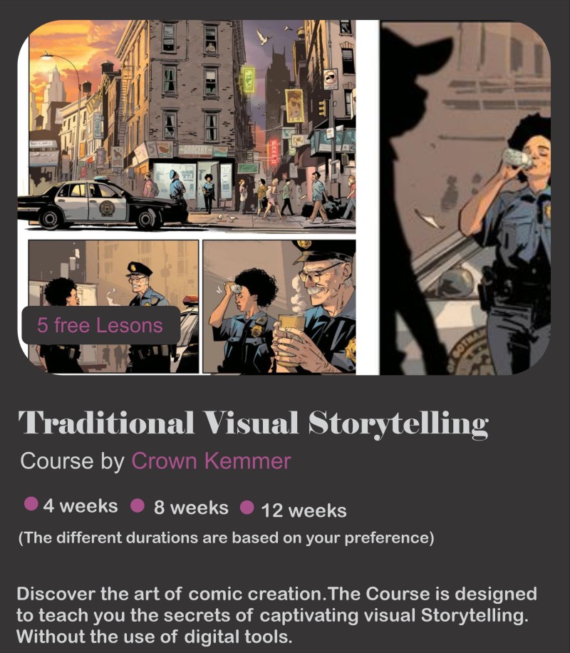 12 weeks Traditional Visual Storytelling