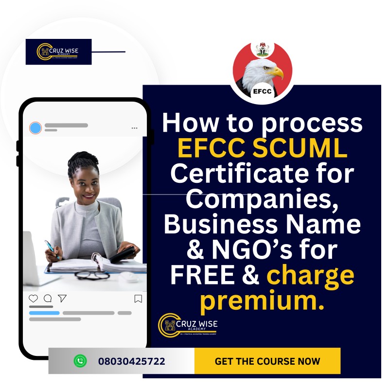 How to Process EFCC SCUML Certificate & File