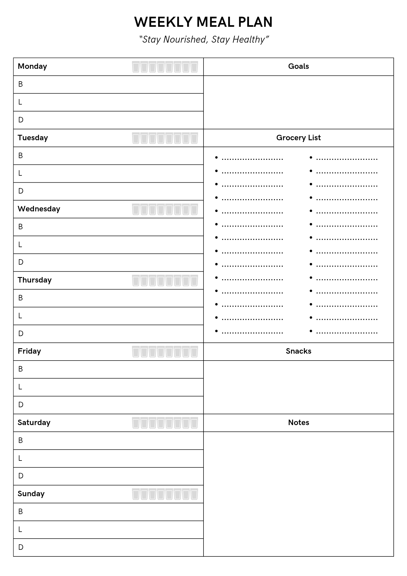 Meal Plan