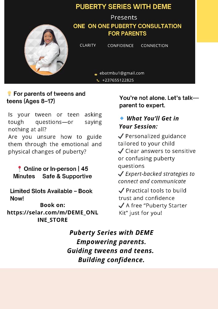ONE ON ONE PUBERTY CONSULTATION FOR PARENTS
