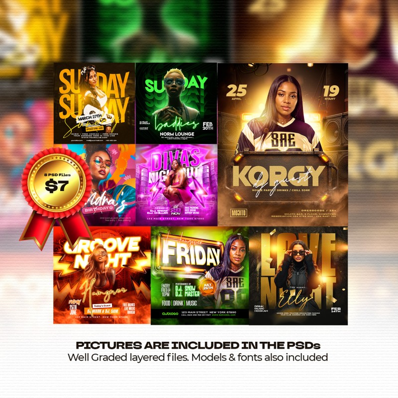 PHOTOSHOP CLUB FLYERS VOLUME 1