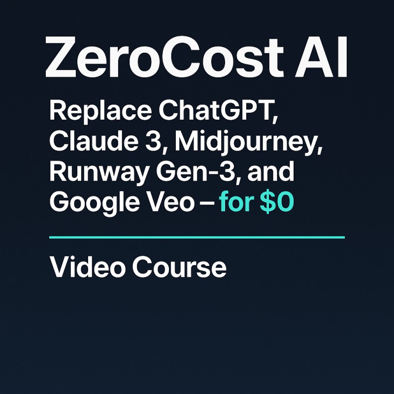 ZeroCost AI - Do Everything ChatGPT, Claude 3, Midjourney, Runway Gen-3, and Google Veo Can — for $0
