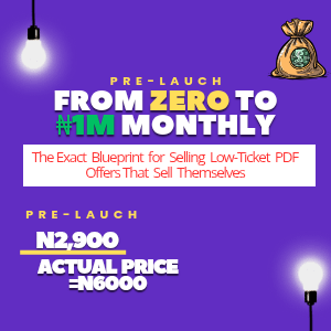 From Zero to ₦1M Monthly -The Exact Blueprint for Selling Low-Ticket PDF Offers That Sell Themselves