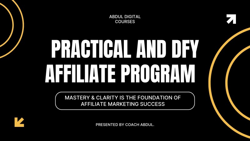 PRACTICAL AND DFY AFFILIATE PROGRAM