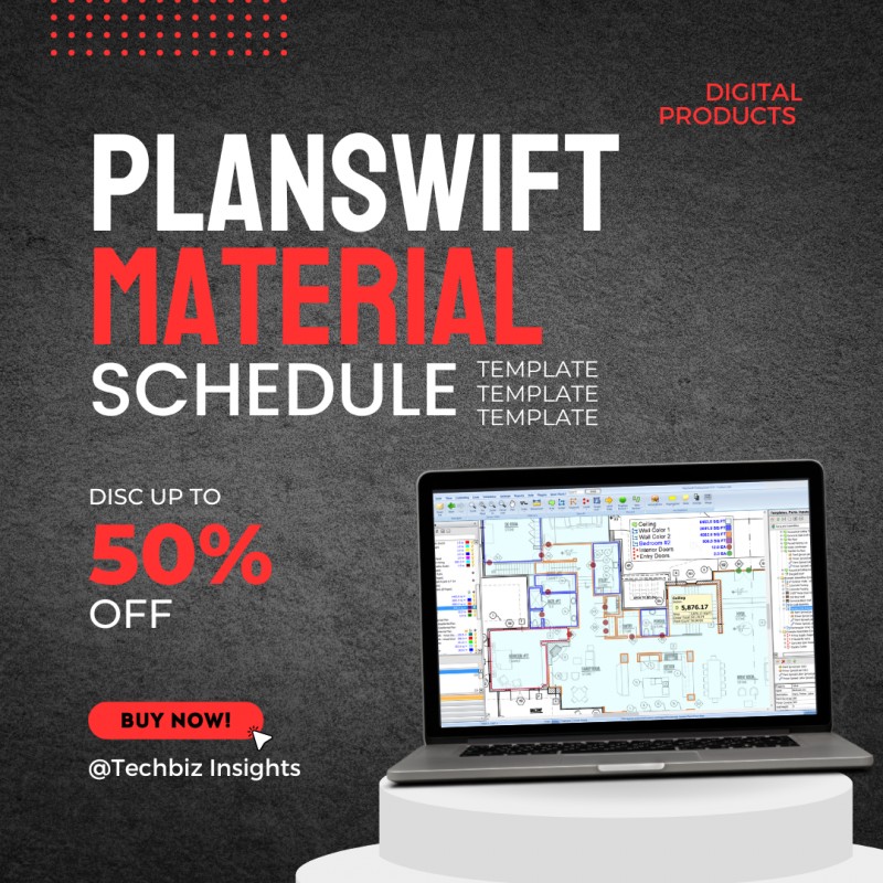 PlanSwift Material Schedule Template