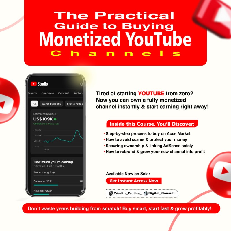 The Practical Guide to Buying Monetized YouTube Channels