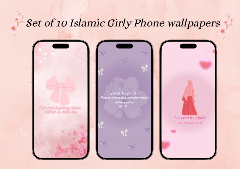 Faith on Your Screen: Soft Islamic Wallpapers for Muslimahs.🧚🏻