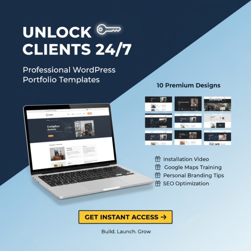 Modern 10-in-1 WordPress Personal Portfolio Website Templates