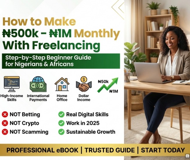 How to Make ₦500k – ₦1M Monthly With Freelancing is a Step-by-Step Beginner Guide