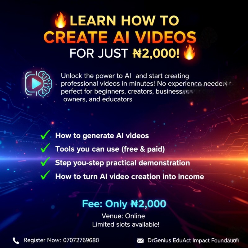 AI VIDEO CREATION CLASS