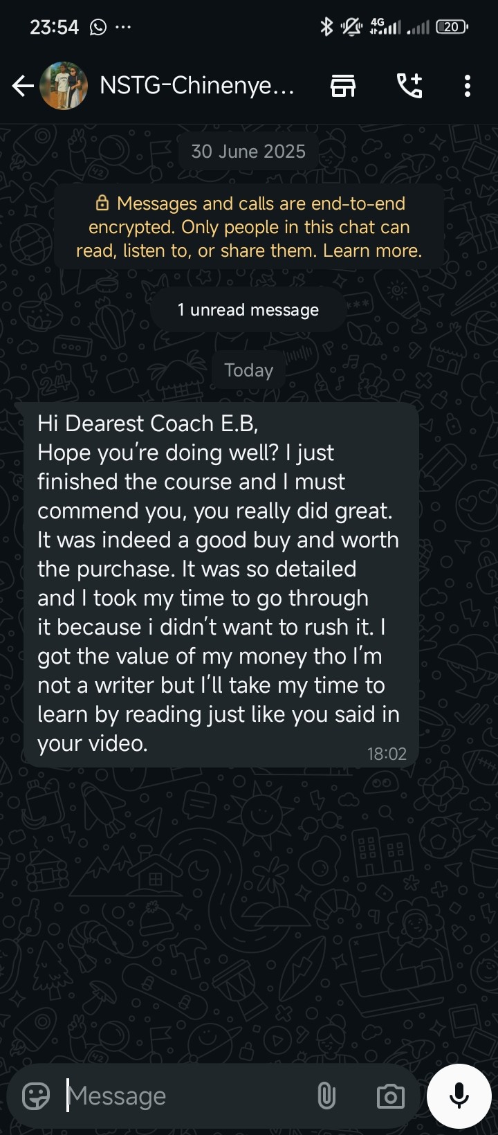 Customer review 1