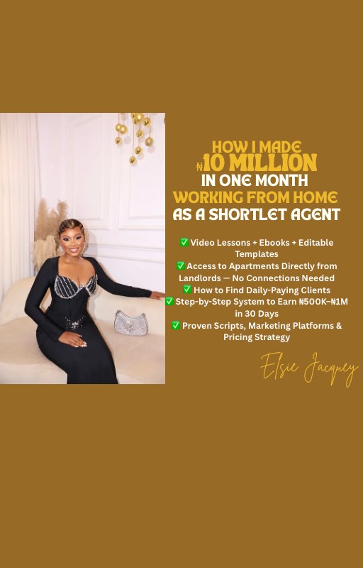 Shortlet Marketing: How I made ₦10Million naira in one month working from home as a shortlet agent