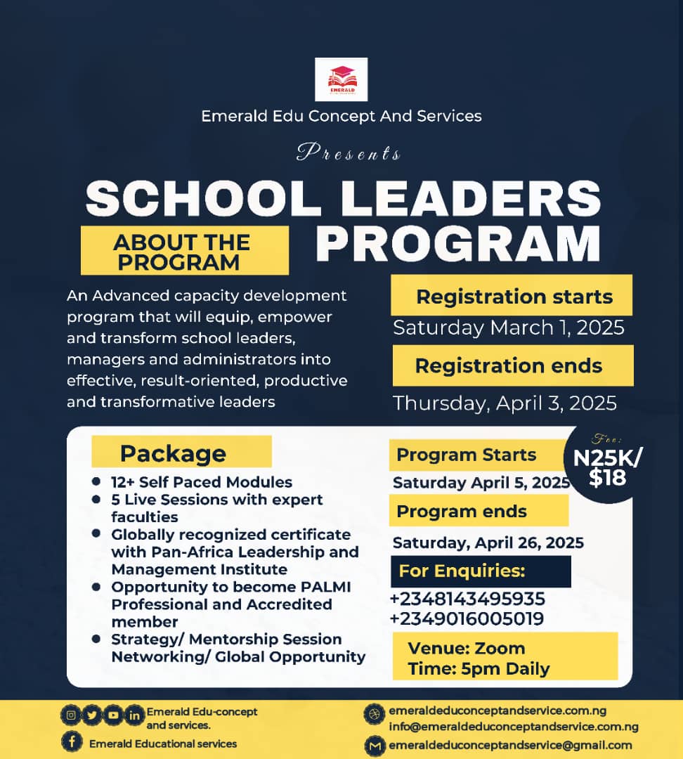 School Leaders Program 2025