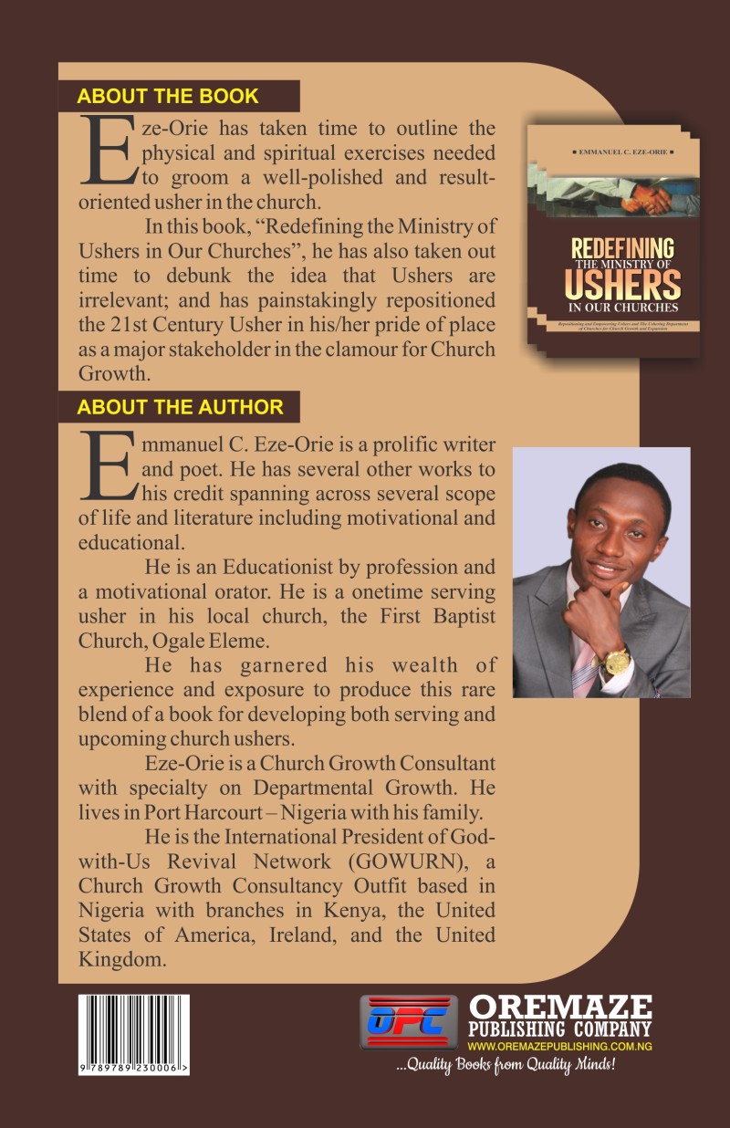 Redefining The Ministry of Ushers in Our Churches