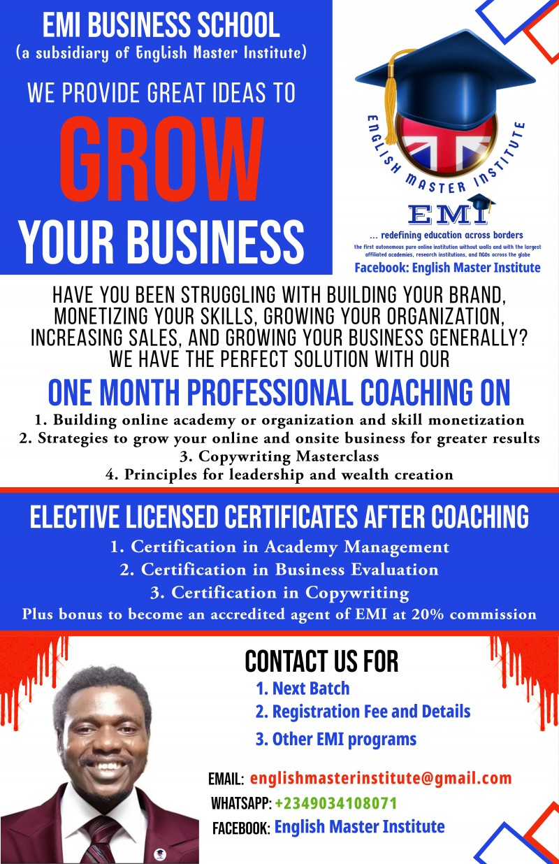 Business Growth/Copywriting MasterClass/Online Academy Management MasterClass