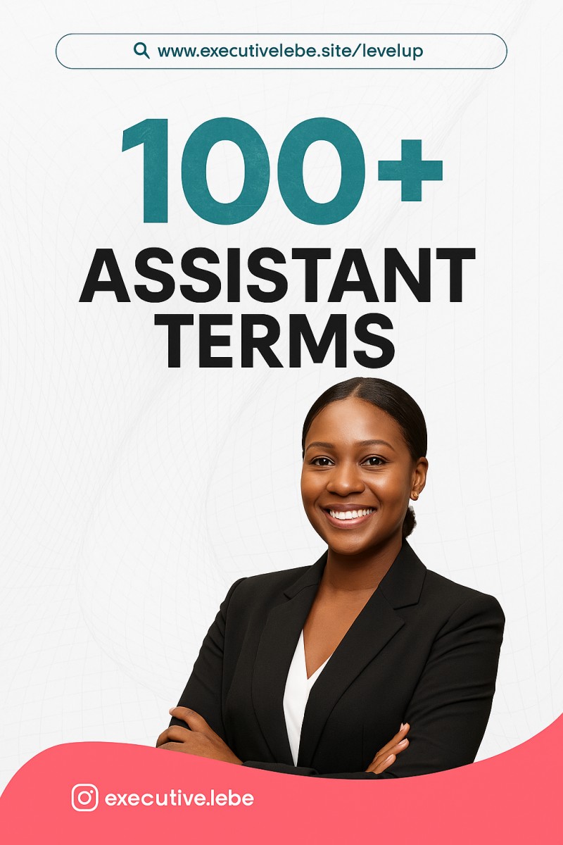 100+ Assistant Terms for the High Performing Assistant
