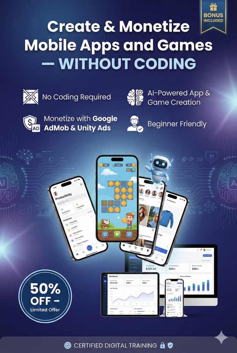 🚀 Build Profitable Mobile Apps & Games — WITHOUT Coding!