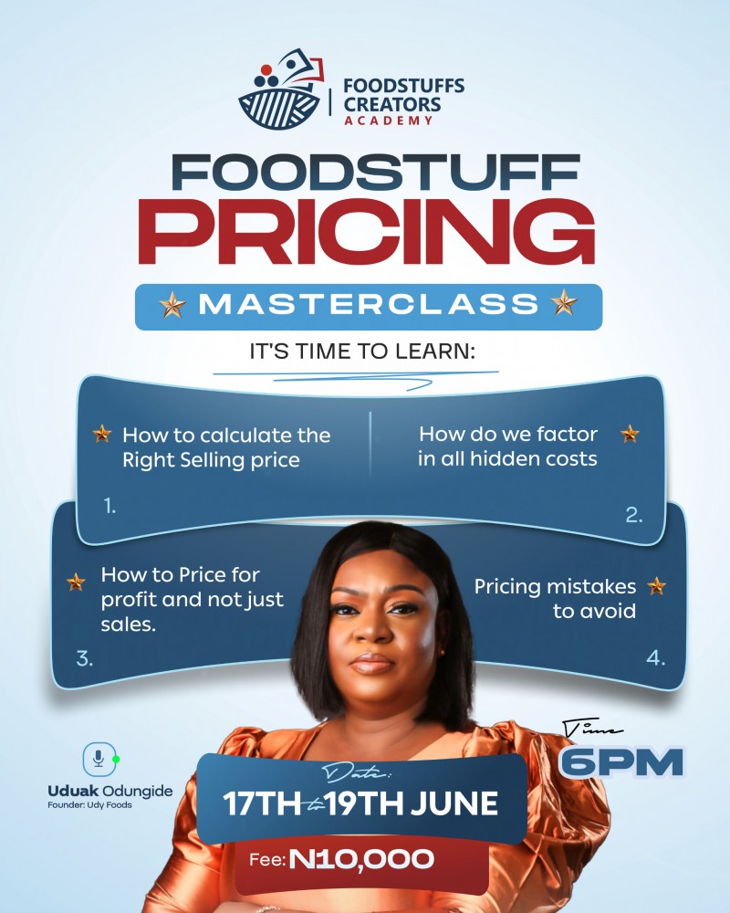 FOODSTUFF PRICING MASTERCLASS