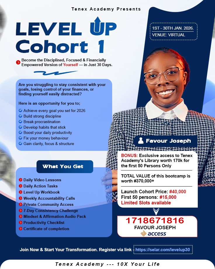 Buy LEVEL UP IN 30 DAYS by Favour Joseph on Selar | selar