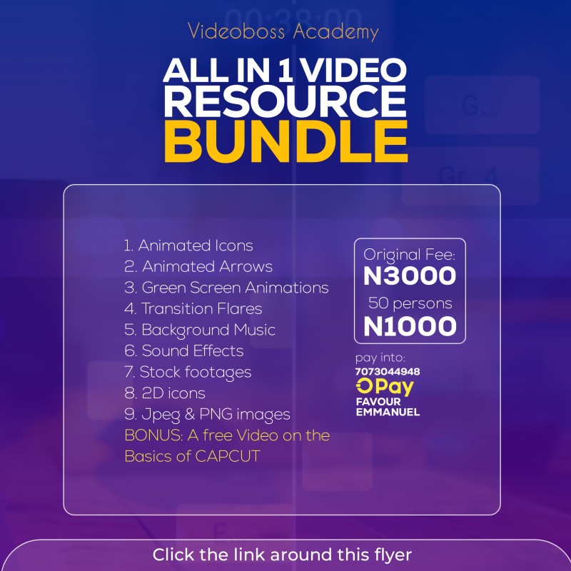 ALL IN ONE VIDEO RESOURCE BUNDLE