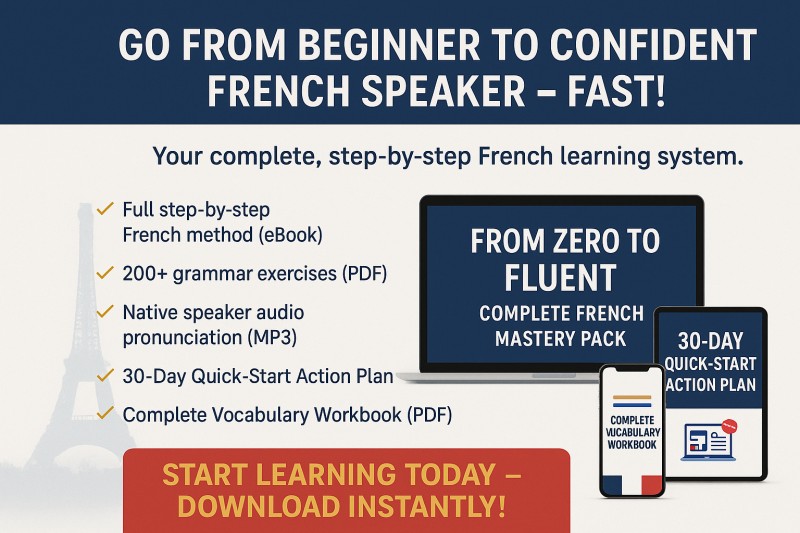 From Zero to Fluent – Complete French Mastery Pack