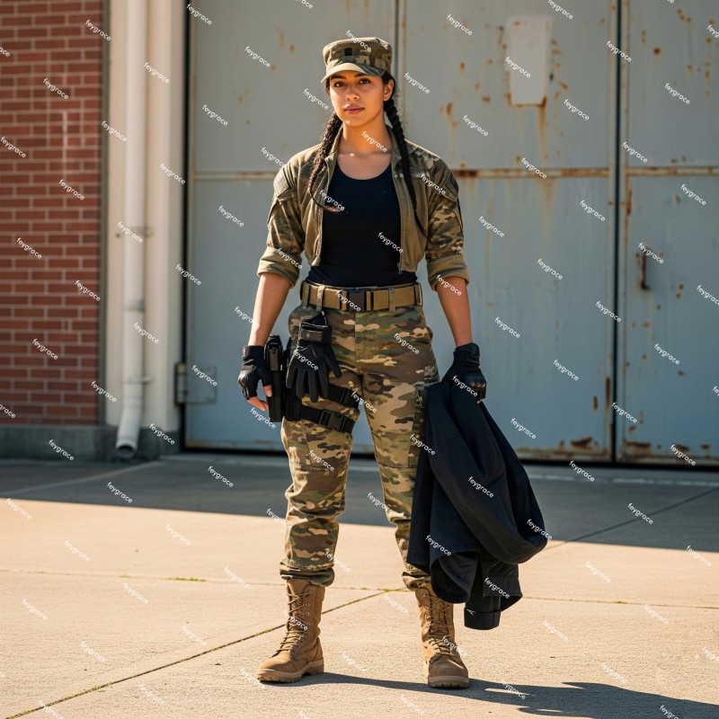 A Female Soldier Image