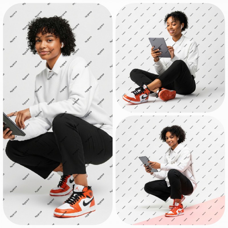 Stylish Image Of Teen lady[ies] On Casual Outfit Holding A Tab