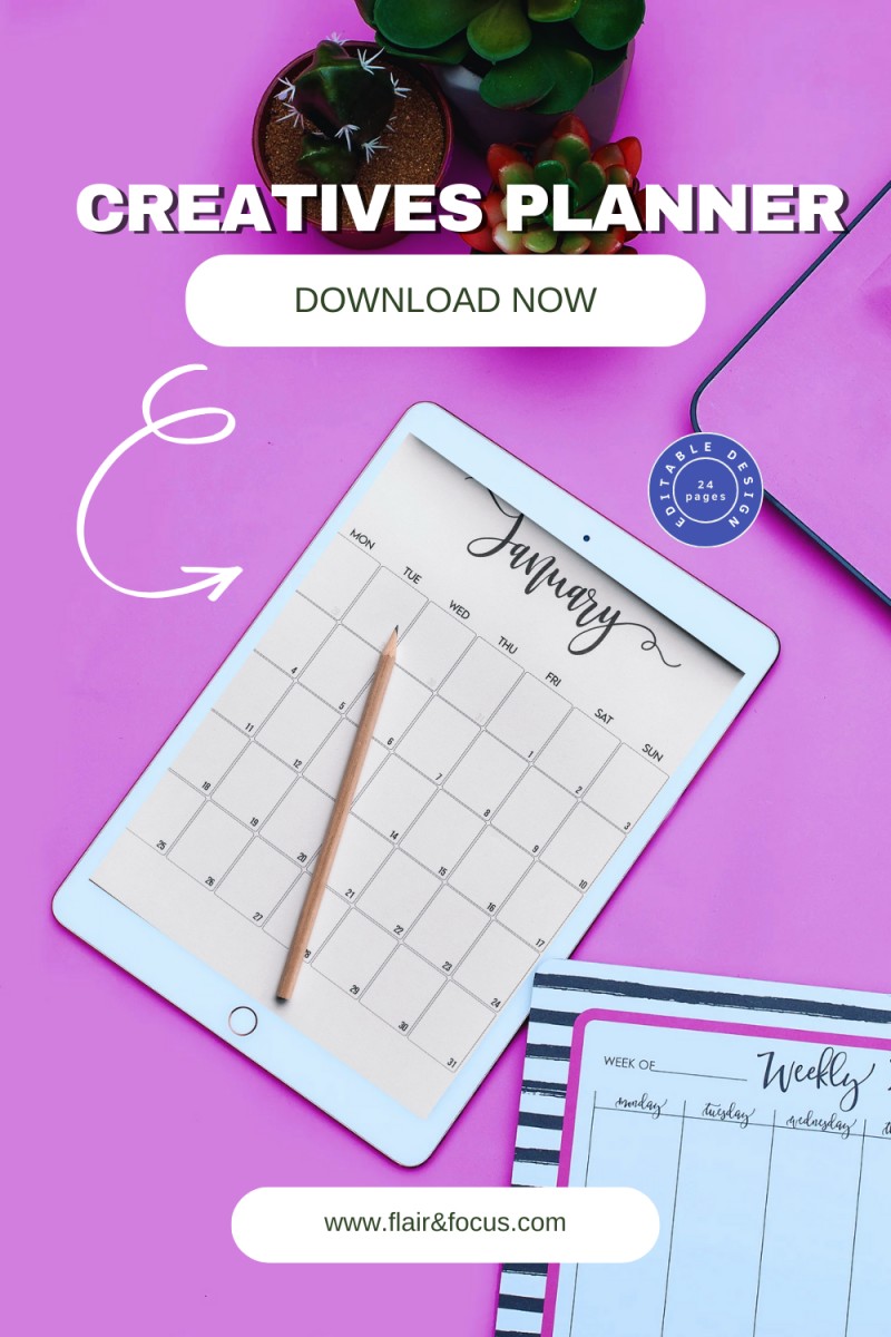 Buy Creatives Planner Growth Target By Flair Focus On Selar