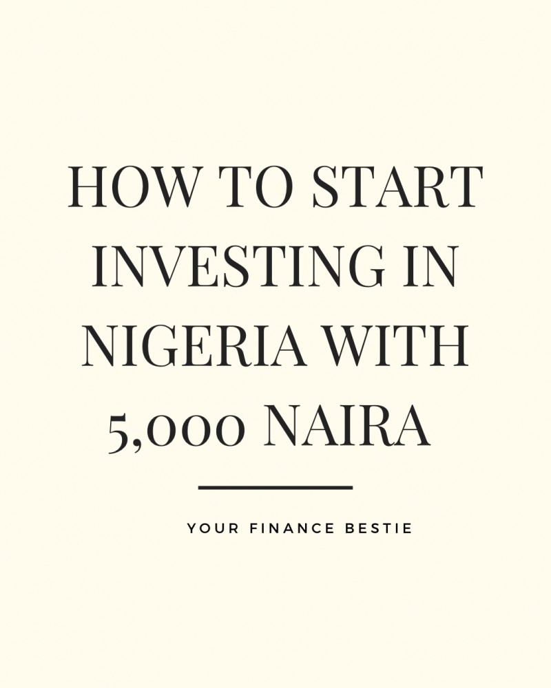 Start Investing with as low as 5,000 naira