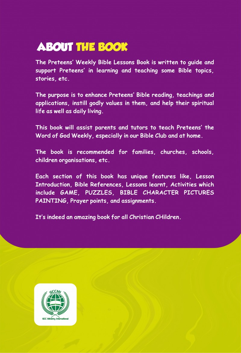 Pre - Teens Weekly Bible Lesson - New Edition