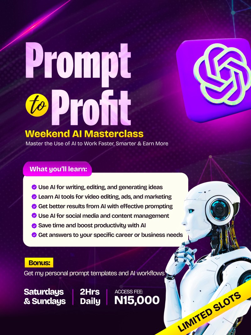 PROMPT-2-PROFIT WEEKEND AI MASTERCLASS